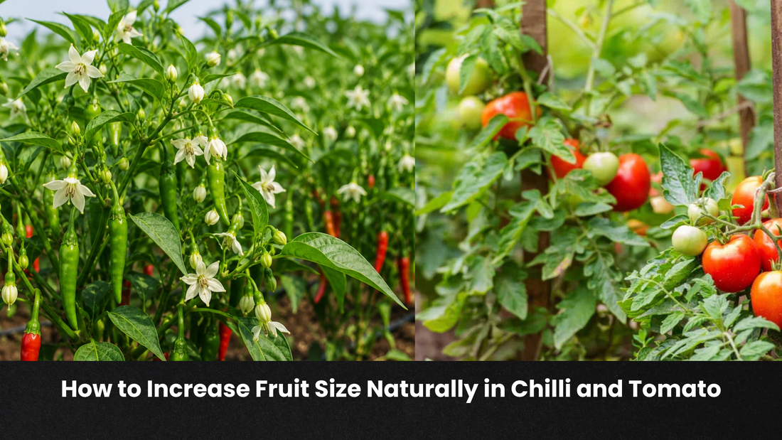 How to Increase Fruit Size Naturally in Chilli and Tomato