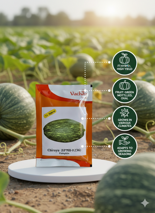 Chirayu F1 Pumpkin Hybrid | Home Gardening Seeds