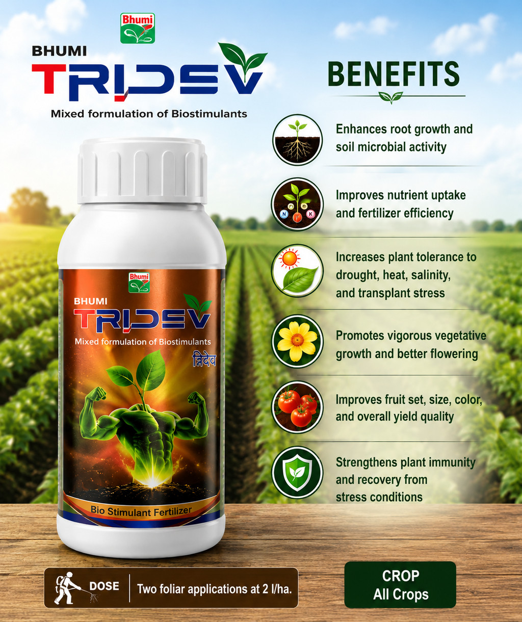 Bhumi Tridev - Amino Acid Fertilizer for Plants