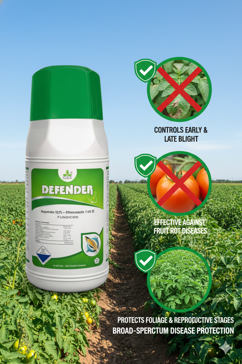 डिफेंडर (एज़ोक्सीस्ट्रोबिन 18.2% + डिफिनोकोनाज़ोल 11.4% एससी)
