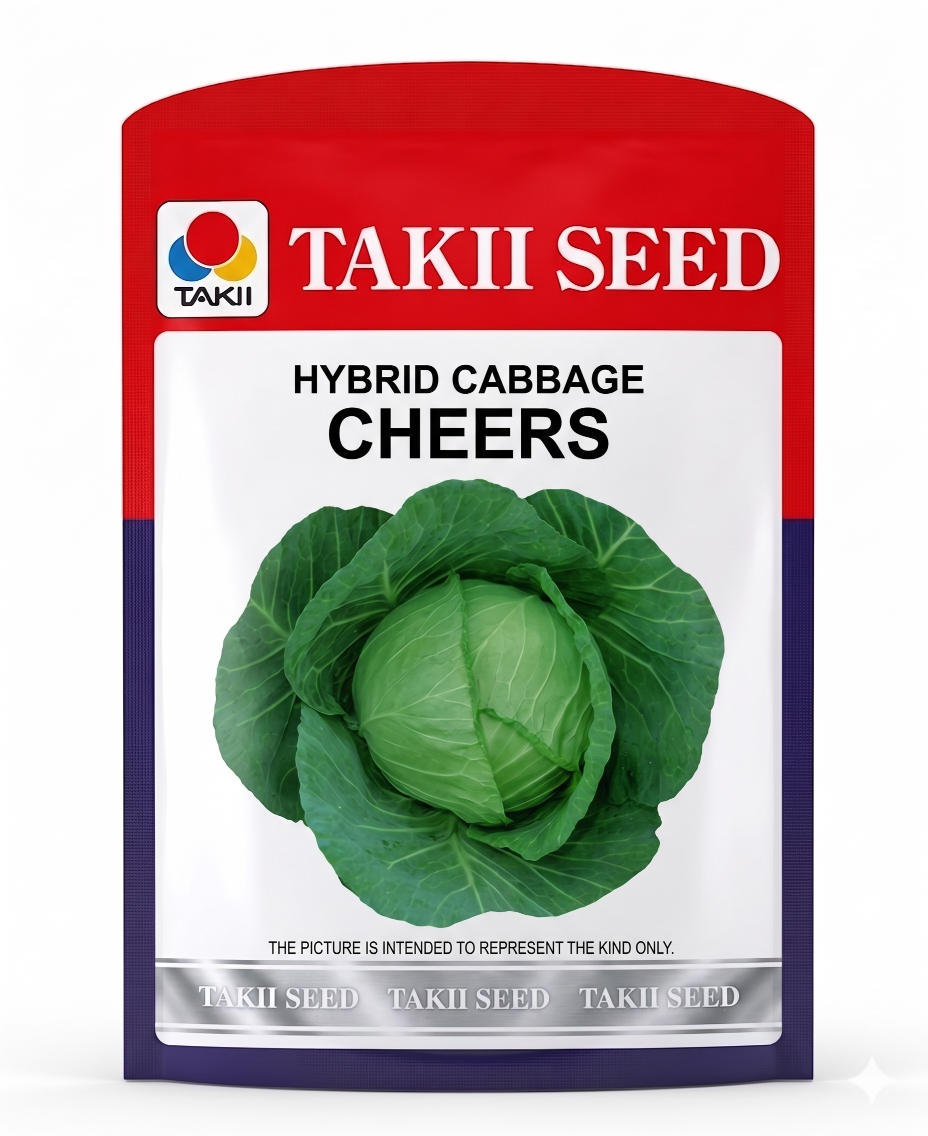 Hybrid Cabbage Cheers F1 Seeds | High Yield Compact Green Cabbage Variety