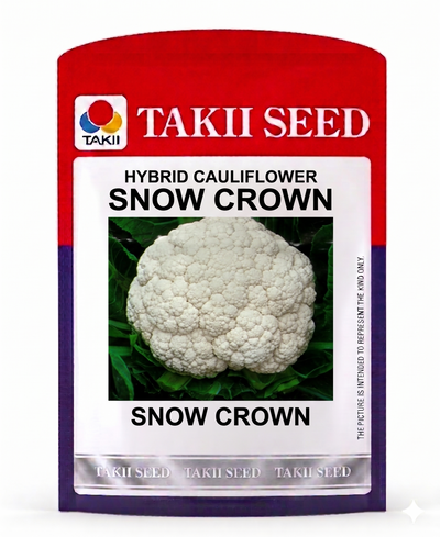 Hybrid Cauliflower Snow Crown F1 Seeds | High Yield Snow White Cauliflower Variety