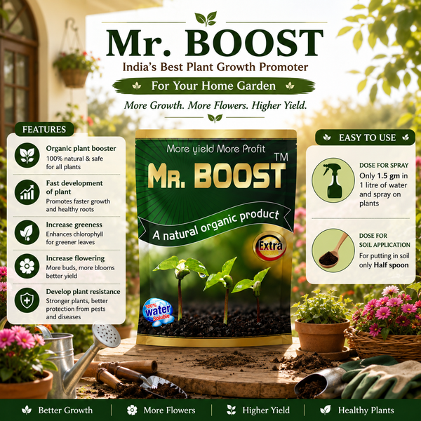 Mr. Boost- Best fertilizer for Garden | Your Gardens Best Friend | Plant Growth Booster for Home Gardening