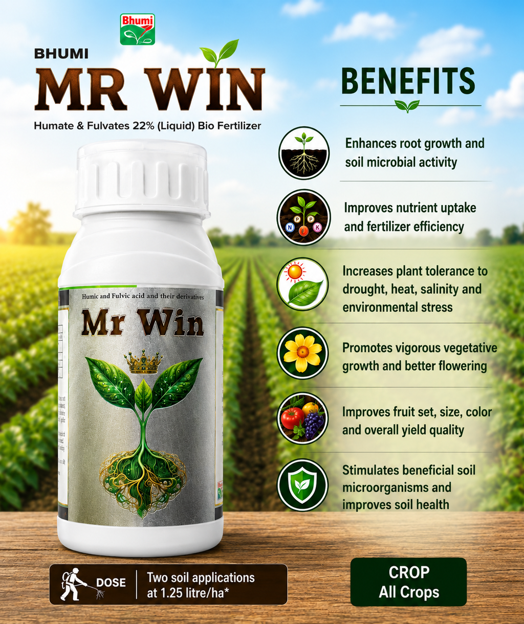Mr Win  - Humic Fulvic Acid and their Derivatives
