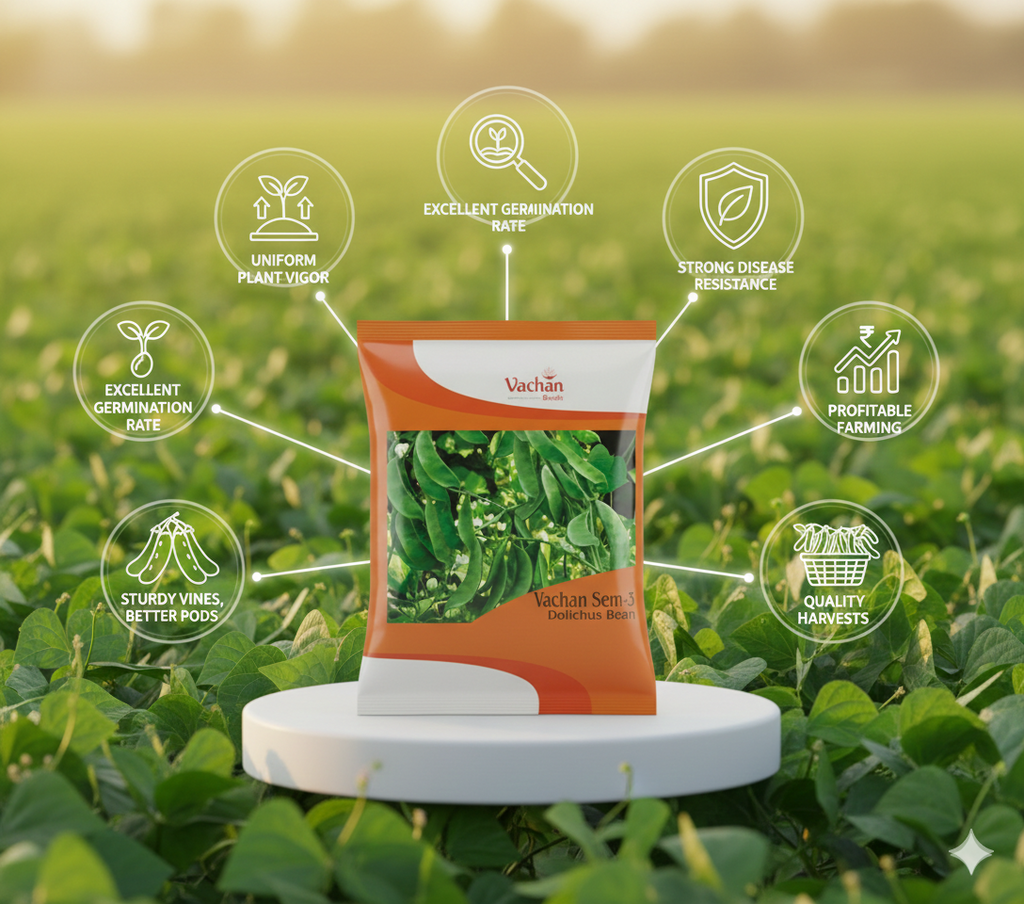 डोलिचोस बीन वाचन सेम-3 के बीज | घरेलू बागवानी के बीज