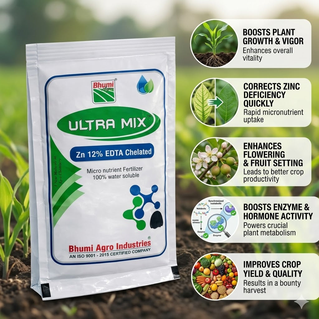 EDTA Zinc 12% - water-soluble chelated zinc micronutrient fertilizer