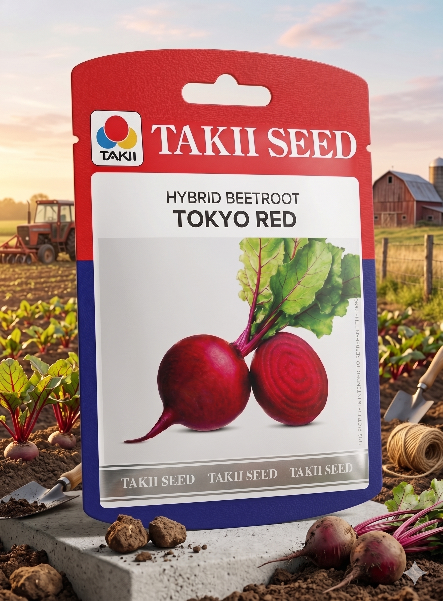 Beet Root Hybrid Tokyo Red F1 Seeds | Suitable for Commercial Farming & Kitchen Gardening